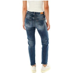 Le Temps Des Cerises, Jeans, Dames, Blauw, W30, Denim, Vernietigde Slim Fit Hoge Taille Jeans