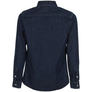 Tela Genova, Overhemden, Heren, Blauw, M, Denim, Denim Jeans