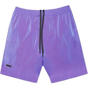 True Tribe, Badkleding, Heren, Paars, XS, Waterafstotende Mesh Shorts met Koord