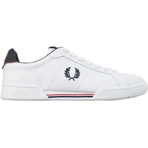 Fred Perry, Leren Sneakers B721 B4294 Wit, Heren, Maat:43 EU