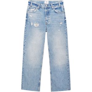 Anine Bing, Jeans, Dames, Blauw, W31, Katoen, Rechte spijkerbroek