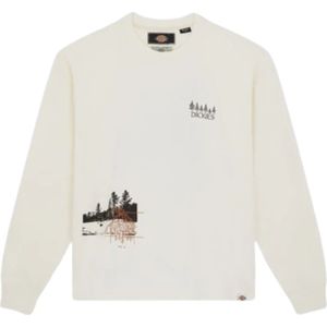 Dickies, Sweatshirts & Hoodies, Heren, Wit, XL, Kenbridge T-Shirt met Lange Mouwen (Ecru)