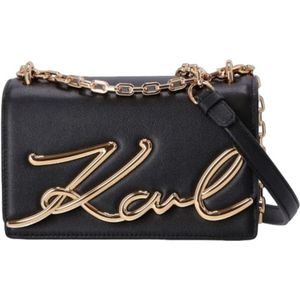 Karl Lagerfeld, Shoulder Bags Zwart, Dames, Maat:ONE Size