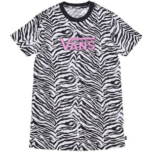 Vans, Zebra Daze Relaxed Tee Jurk Wit, Heren, Maat:M