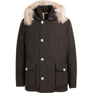 Woolrich, Jassen, Heren, Zwart, S, Zwarte Jassen voor Heren