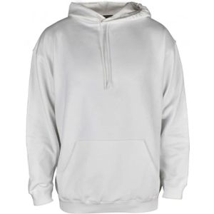 Balenciaga, Sweatshirts & Hoodies, Heren, Wit, L, Katoen, Witte hoodie met merklogo