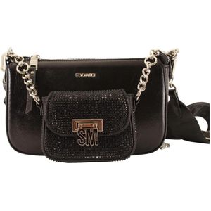 Steve Madden, Tassen, Dames, Zwart, ONE Size, Stijlvolle Crossbody Tas