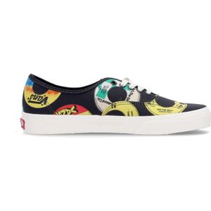 Vans, Authentic Black/Multi Lage Sneaker Zwart, Heren, Maat:44 EU