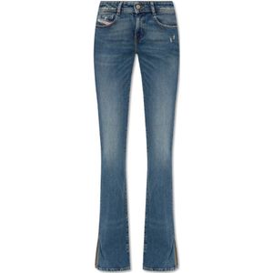 Diesel, Jeans, Dames, Blauw, W26, Katoen, ‘1969 D-Ebbey-S’ slim fit jeans