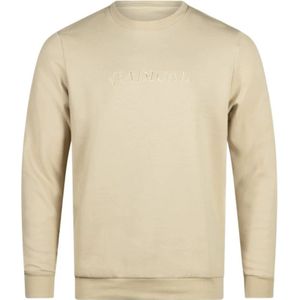 Radical, Sweatshirts & Hoodies, Heren, Beige, M, Logo Borduursel Crewneck Sweater | Beige