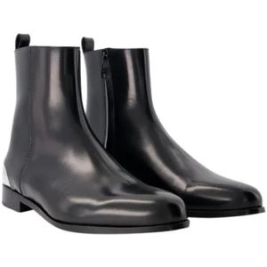 Alexander McQueen Pre-owned, Pre-owned, Heren, Zwart, 41 EU, Leer, Pre-owned Leather boots