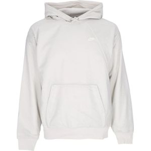 Nike, Gevoerde Winterse Pullover Hoodie Grijs, Heren, Maat:L