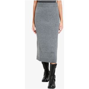 Pennyblack, Rokken, Dames, Grijs, M, Wol, Gebreide Wol Midi Rok