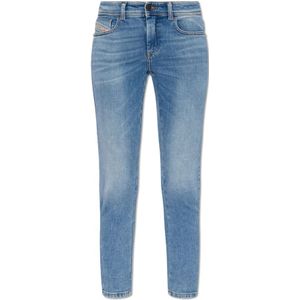 Diesel, 2017 Slandy jeans Blauw, Dames, Maat:W28 L32