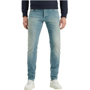 Cast Iron, Jeans- CI Shiftback Tapered Faded Green Tone Blauw, Heren, Maat:W31 L36