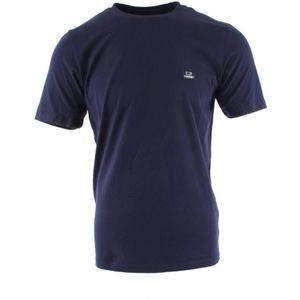 C.p. Company, Blauw Katoenen T-shirt voor Heren Blauw, Heren, Maat:S