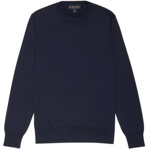 Brooks Brothers, Sweatshirts & Hoodies, Heren, Blauw, XL, Katoen, Sweatshirt