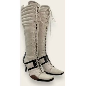 Bally Pre-owned, Pre-owned, Dames, Beige, 36 EU, Leer, Pre-owned Leather boots