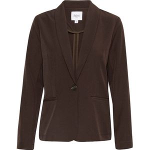 Saint Tropez, Jassen, Dames, Bruin, XL, Klassieke Blazer Jas Donker Eiken