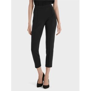 Marc Cain, Broeken, Dames, Zwart, XS, Polyester, Stijlvolle Stretch Jersey Broek