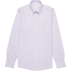 Brooks Brothers, Overhemden, Heren, Paars, 2Xl, Katoen, Shirts