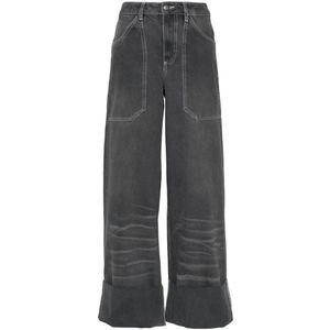 Cannari Concept, Loose-fit Jeans Grijs, Dames, Maat:S