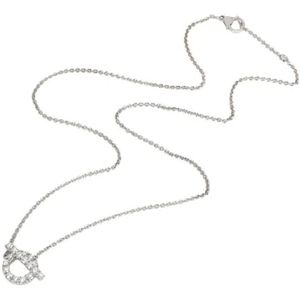 Hermès Vintage, Pre-owned, Dames, Grijs, ONE Size, Pre-owned White Gold necklaces