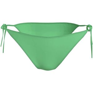 Calvin Klein, Badpak Met String Aan De Zijkant Groen, Dames, Maat:S