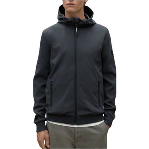 Ecoalf, Sweatshirts & Hoodies, Heren, Grijs, L, Nylon, Gebreide Man Antraciet Trui