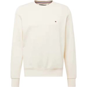 Tommy Hilfiger, Sweatshirts & Hoodies, Heren, Beige, XL, Flag Logo Blouses Crème