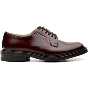 Tricker's, Paarse Platte Schoenen voor Heren Paars, Heren, Maat:41 1/2 EU