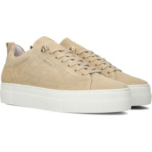 Red Rag, Schoenen, Dames, Beige, 37 EU, Suède, Beige Suede Low-Top Sneakers