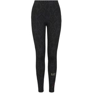 Emporio Armani Ea7, Broeken, Dames, Zwart, M, Legging Legging