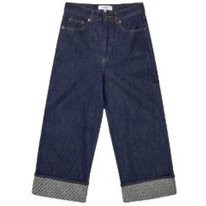 Munthe, Cropped Jeans Blauw, Dames, Maat:L