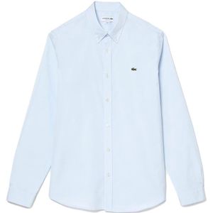 Lacoste, Eenvoudig en schoon katoenen overhemd Blauw, Heren, Maat:3XL
