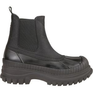 Ganni, Schoenen, Dames, Zwart, 38 EU, Stijlvolle Outdoor Chelsea Boot