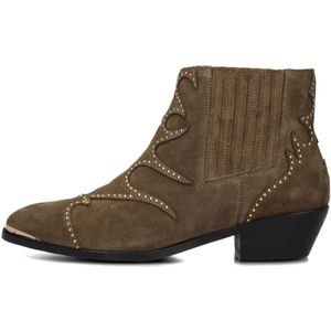 Toral, Schoenen, Dames, Bruin, 42 EU, Denim, Sonia Punk Cowboots