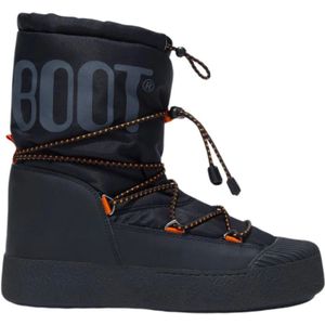 Moon Boot, Schoenen, Heren, Zwart, 43 EU, Leer, Track Polar Laarzen met Logo Print