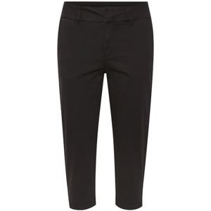 Part Two, Soffie Cropped Tapered Leg Broeken Zwart, Dames, Maat:M