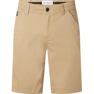 Calvin Klein, Korte broeken, Heren, Beige, S, Stijlvolle Comfortabele Lange Shorts