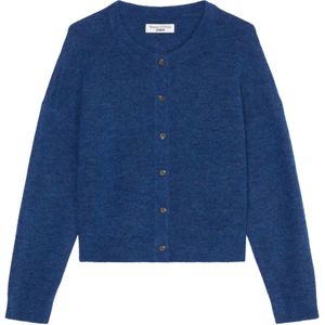 Marc O'Polo, Ronde hals cardigan Blauw, Dames, Maat:M