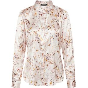 Bruuns Bazaar, Blouses & Shirts, Dames, Veelkleurig, 2Xl, Elegant Crystal Print Dames Overhemd