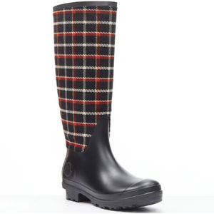 Moncler Pre-owned, Pre-owned, Dames, Zwart, 39 EU, Pre-owned Rubber boots