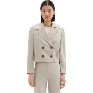 Theory, Trench Coats Beige, Dames, Maat:M