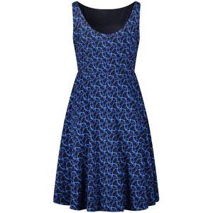 vera mont, Kleedjes, Dames, Blauw, M, Mouwloze Cocktailjurk