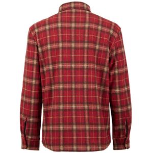 Gallo, Overhemden, Heren, Veelkleurig, 2Xl, Katoen, Rode katoenen herenshirt met tartan motief