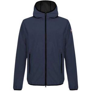 Colmar, Heren Softshell Hoodie Blauw, Heren, Maat:M