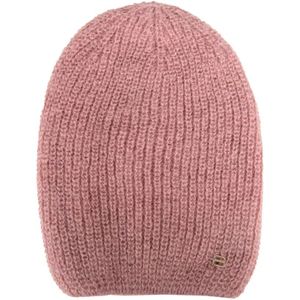 Baldinini, Roze Dames Winter Wollen Hoed Roze, Dames, Maat:ONE Size