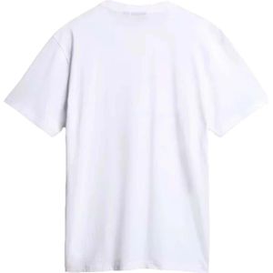 Napapijri, Tops, Heren, Wit, XL, S-Guiro Tee T-shirt