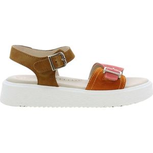 Beberlis, Cognac Kinderschoenen Rood, Dames, Maat:35 EU